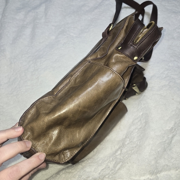 HOBO Brown Leather Tote Bag - Picture 4 of 8